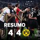 Se gosta de montanhas-russas, vai gostar do resumo do Juventus-Borussia