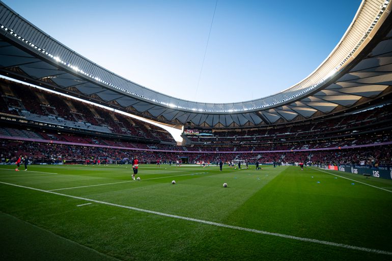 O Atlético Madrid joga no Civitas Metropolitano com capacidade para 70 mil pessoas