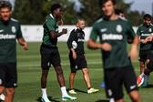 Rui Borges orientou treino na Academia esta quinta-feira de manhã  (Foto Sporting CP)