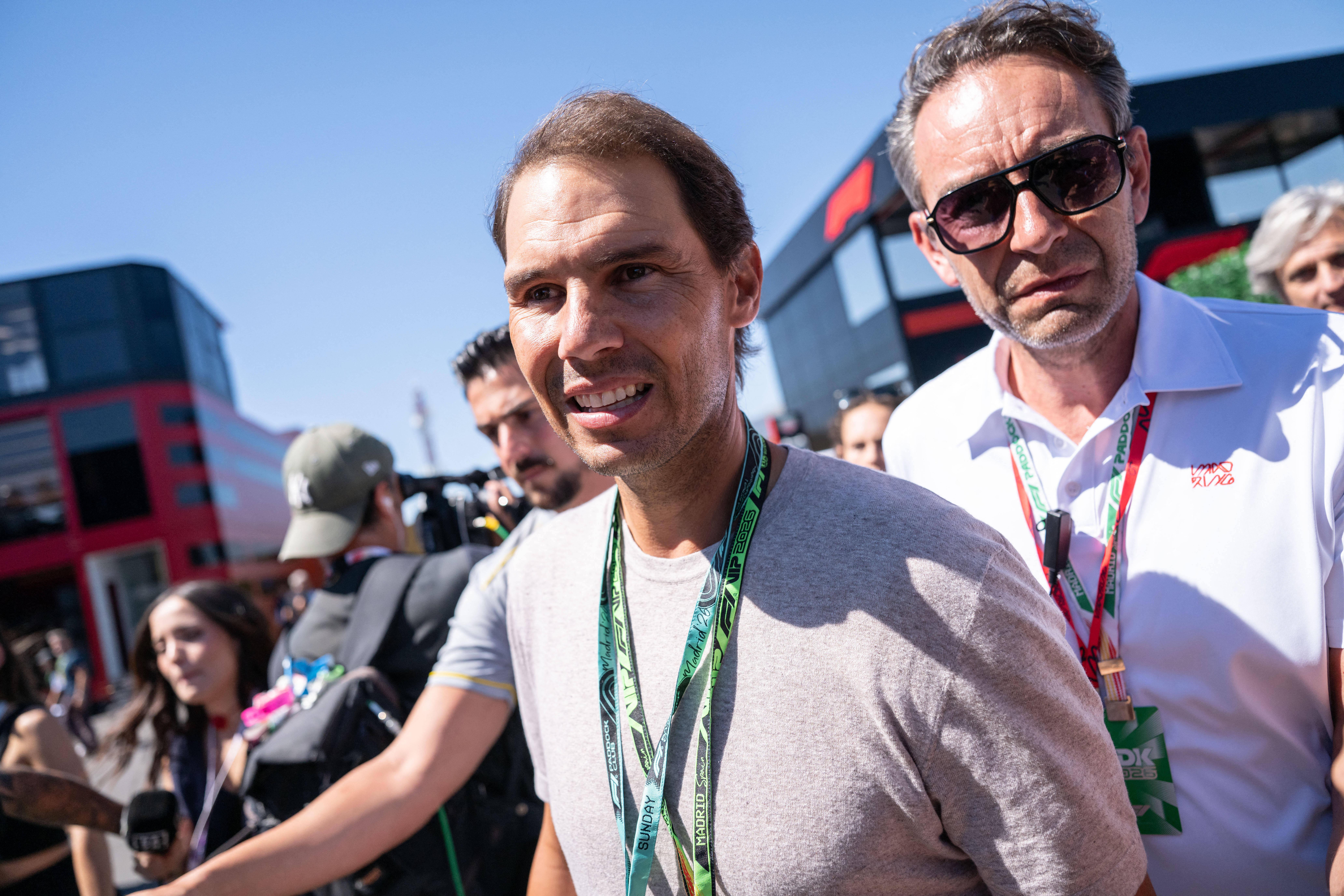 Rafael Nadal esteve presente na Fórmula 1 em Madrid