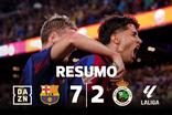 Que rolo compressor! Cancelo junta-se à goleada do Barcelona (resumo)