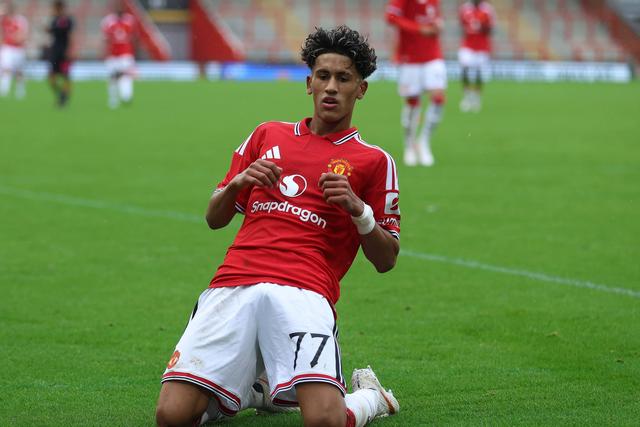 JJ Gabriel fez um hat trick na Youth League pelo Man. United - Foto: Imago