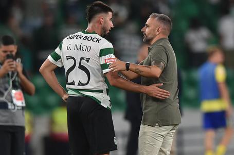 Rui Borges mantém a confiança em Gonçalo Inácio, apesar dos autogolos nos dois últimos jogos (Famalicão e Galatasaray) e das críticas - Foto: MIGUEL NUNES