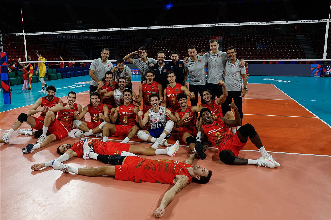 Portugal garante  objetivo primordial neste EuroVolley: os oitavos de final (foto CEV)