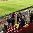 Ambiente no estádio em Zenica