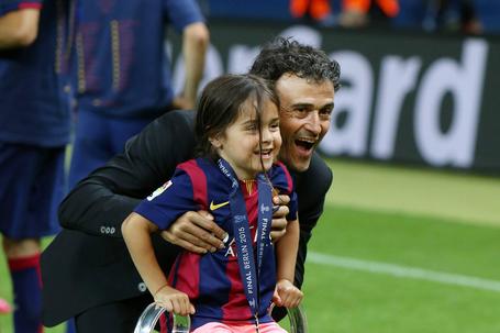 A bonita homenagem do PSG à filha de Luis Enrique