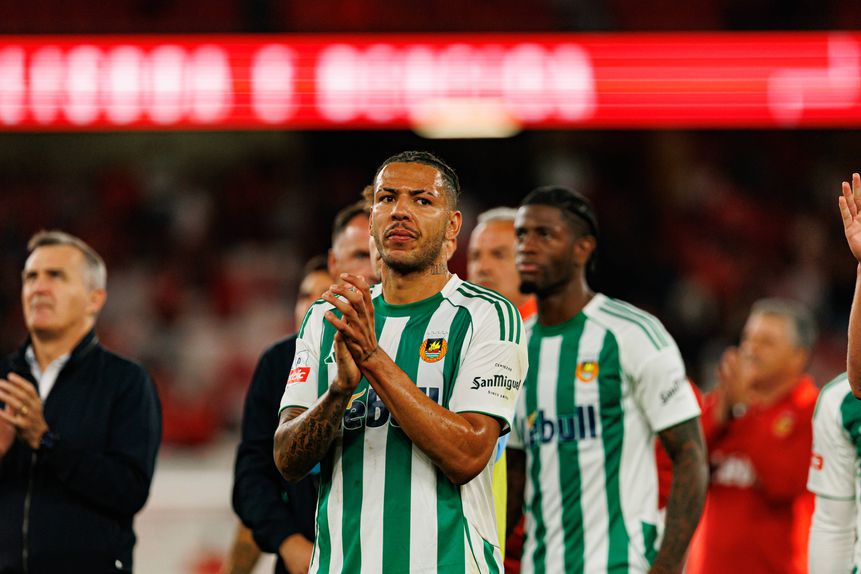 Clayton no final do Benfica-Rio Ave (1-1) no Estádio da Luz