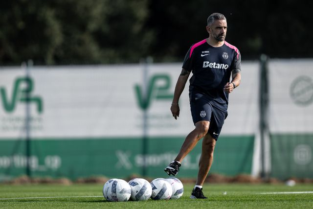 O treinador do Sporting0, Rui Borges, na 0A0cademia Cristiano Ronaldo - Foto: SPORTING CP
