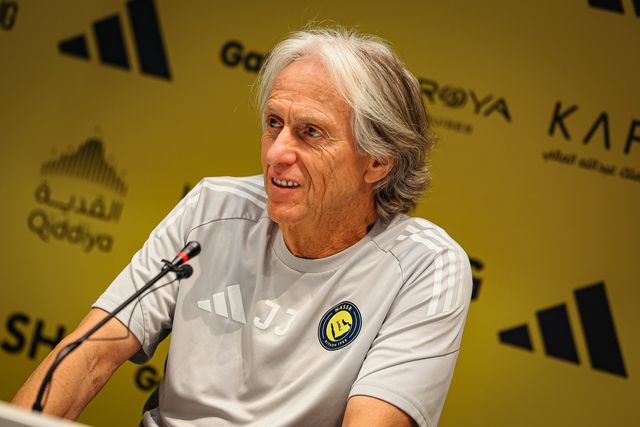 Jorge Jesus, treinador do Al Nassr, em conferência de imprensa - Foto: Al Nassr