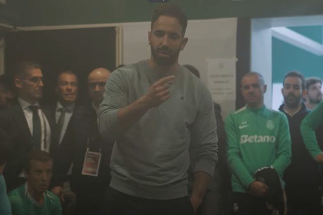 Amorim depois do 4-2 ao SC Braga, no Minho (SPORTING CP)