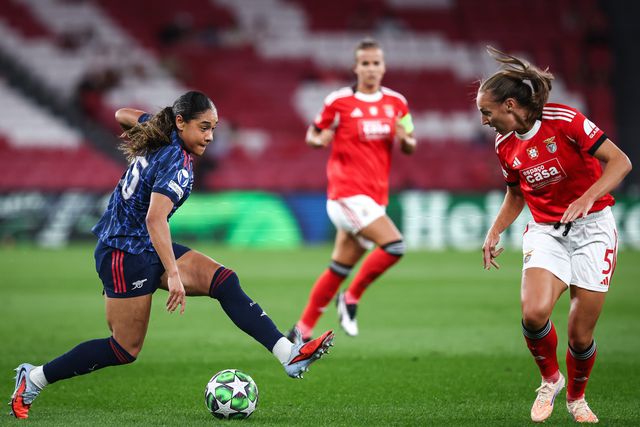 O Benfica enfrenta um teste de fogo pela 2.ª jornada da Champions League feminina frente ao Arsenal, campeão europeu em título. Foto: Rodrigo Antunes/LUSA