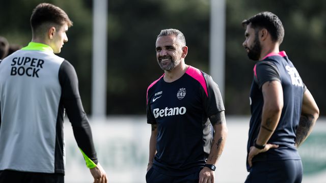 Rui Borges começa domingo a preparar o encontro com a Juventus (Foto Sporting CP)