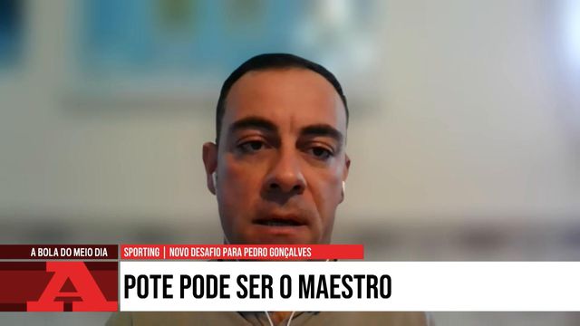 «Acredito que Pote tem características para jogar atrás do ponta de lança»