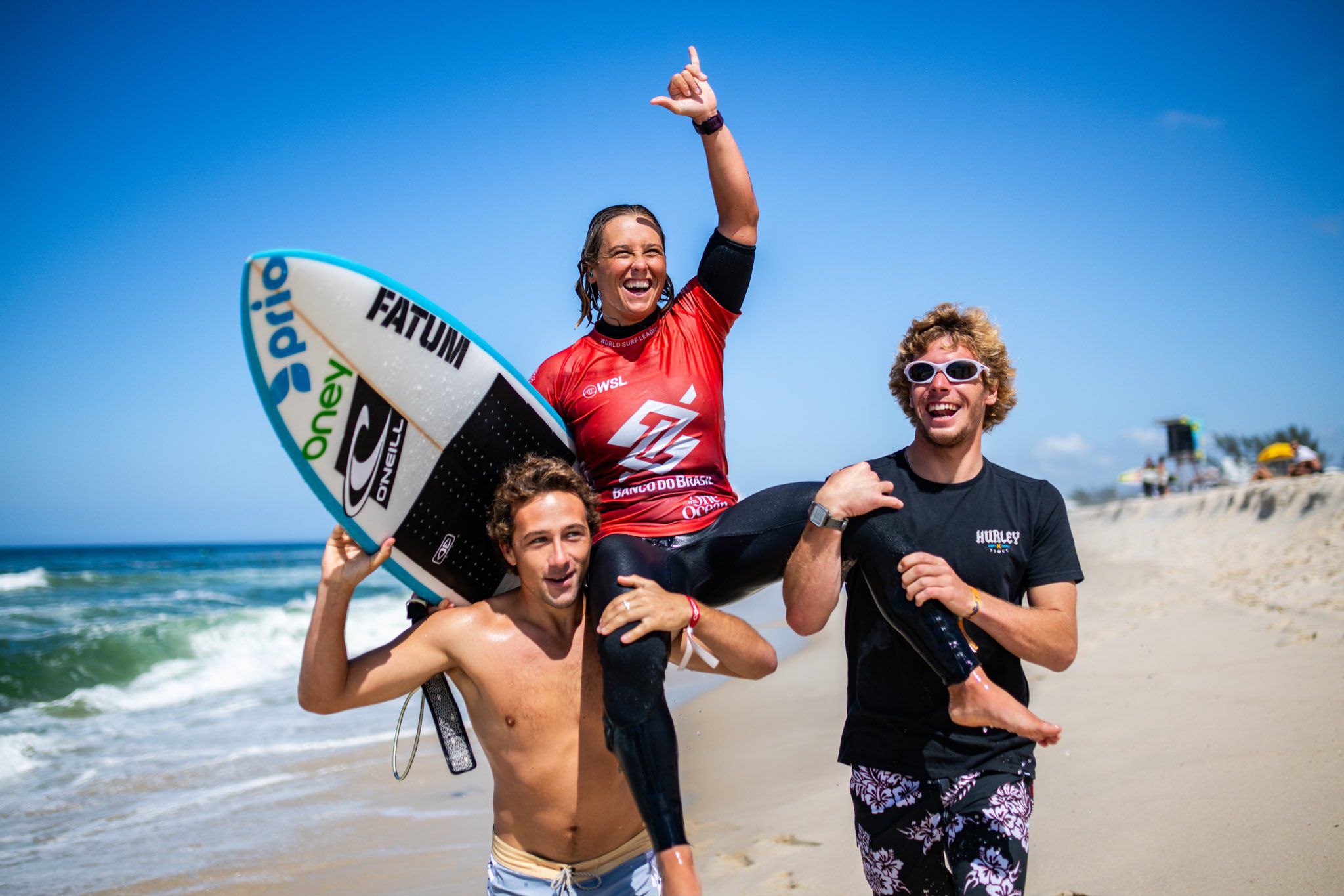 A surfista portuguesa Yolanda Hopkins - Foto: WSL