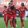 Festejos do Benfica B no jogo com o Felgueiras (foto: SL Benfica)