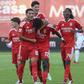 Festejos do Benfica B no jogo com o Felgueiras (foto: SL Benfica)