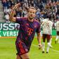 Kane a festejar com a camisola do Bayern