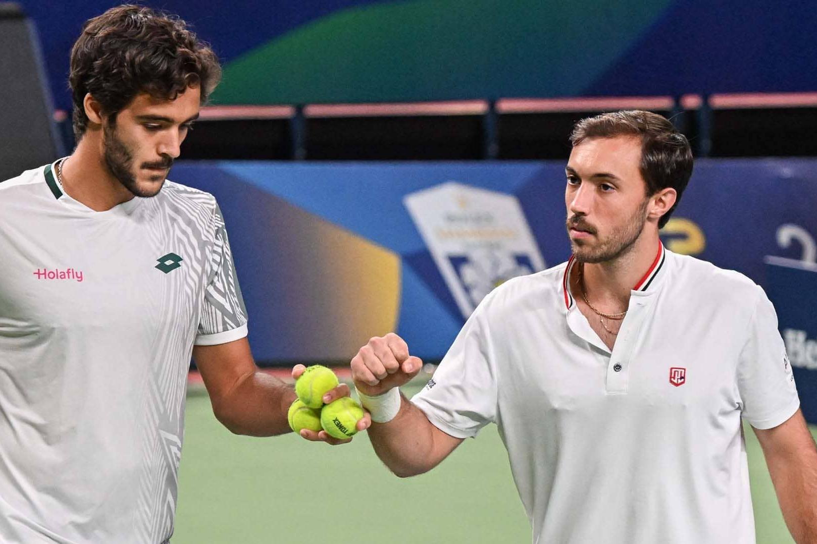 Francisco Cabral e o norte-americano JJ Tracy (Rolex Shanghai Masters)