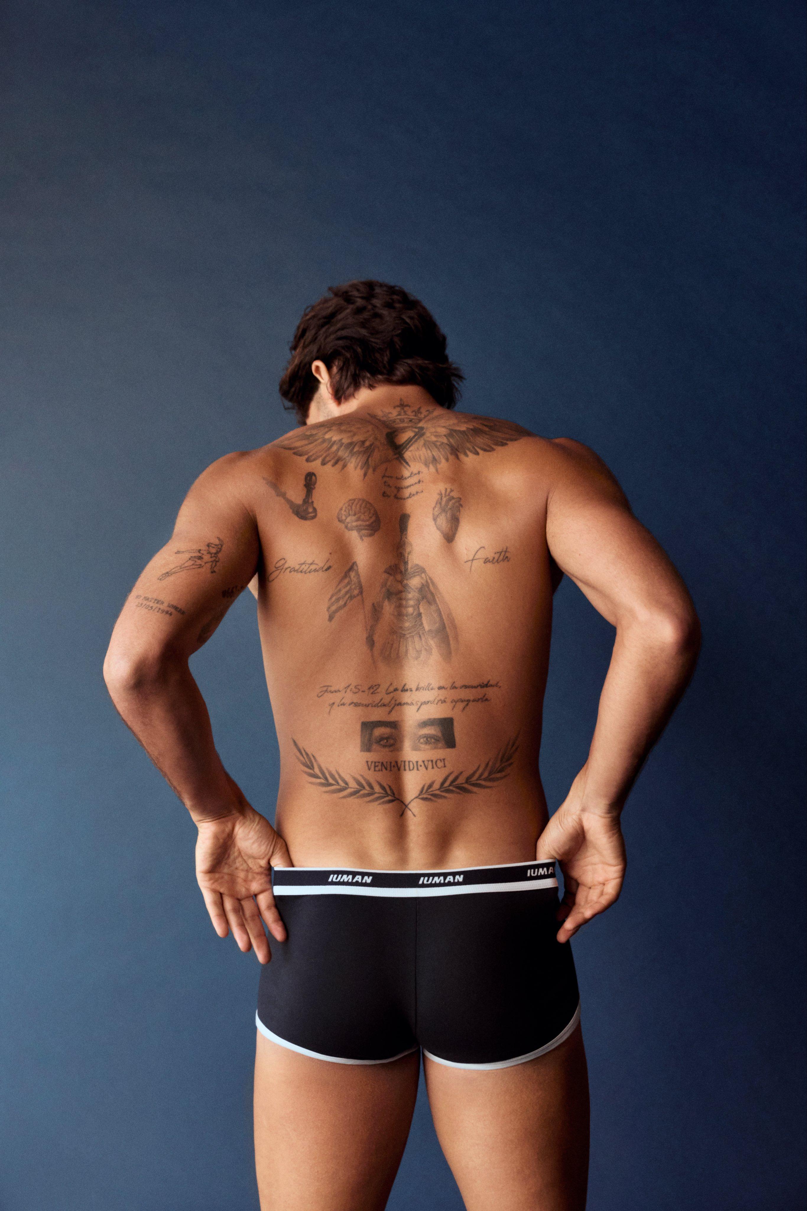 Ferran Torres em campanha de roupa interior foto/Iuman Intimissimi