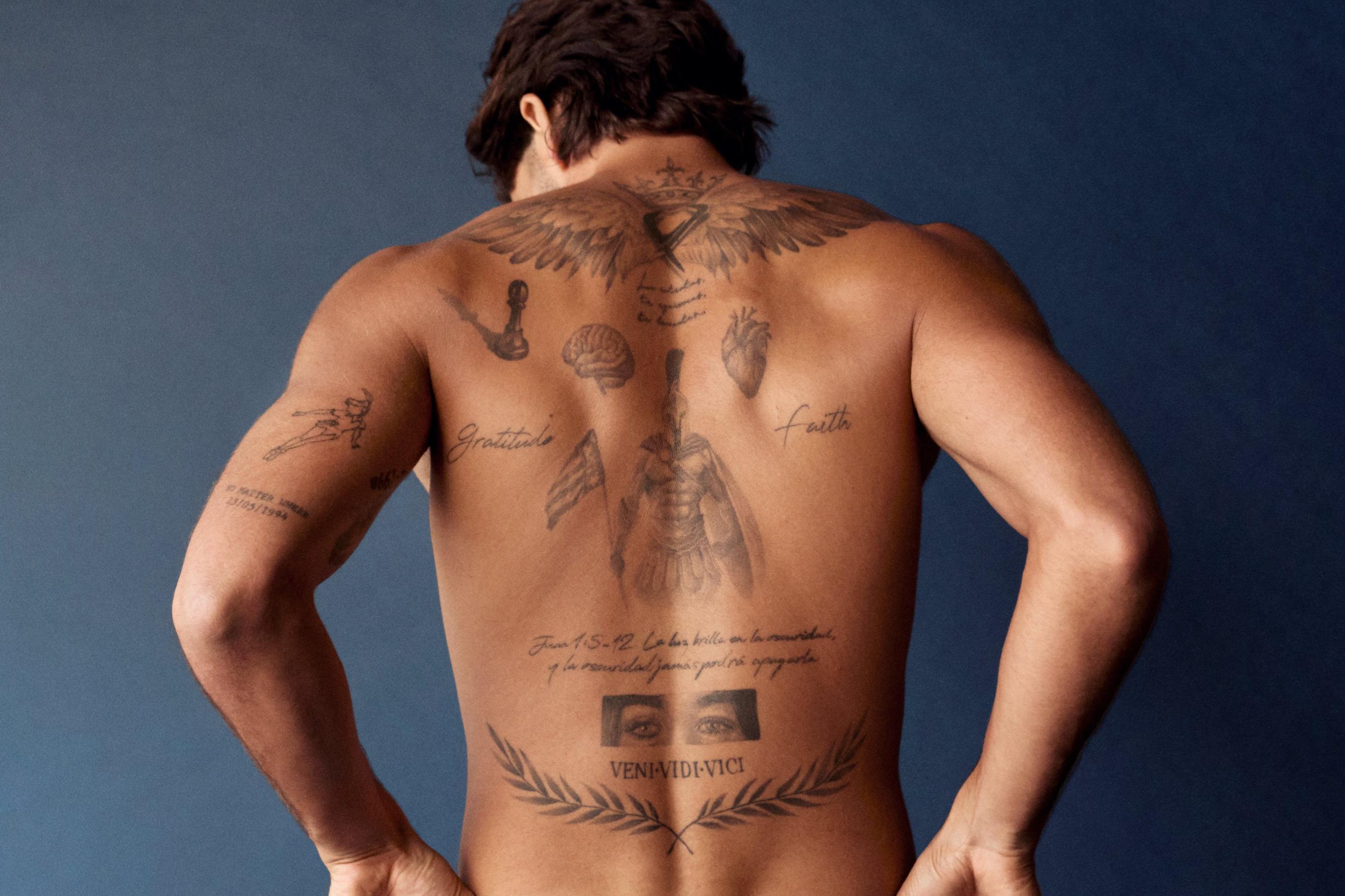 Ferran Torres em campanha de roupa interior foto/Iuman Intimissimi