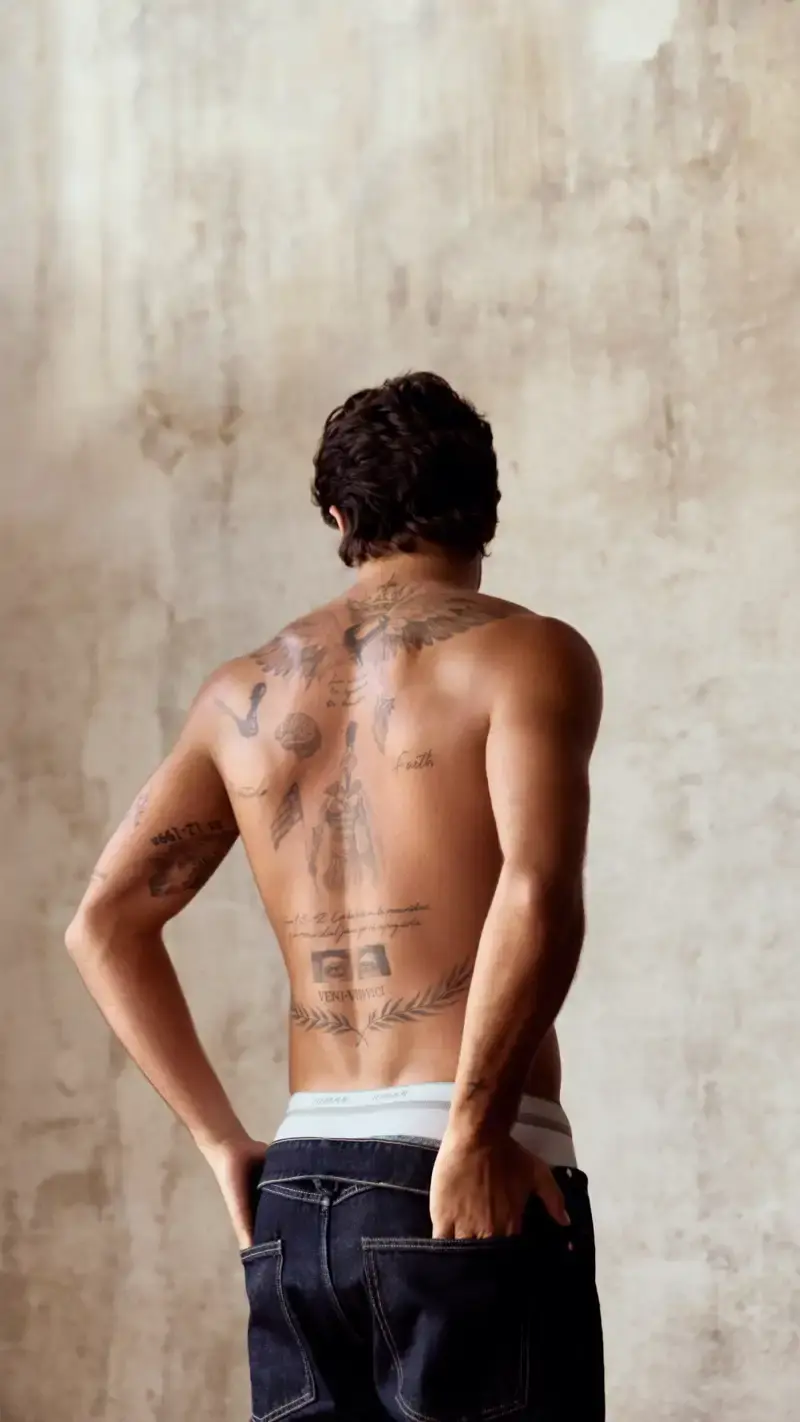 Ferran Torres em campanha de roupa interior foto/Iuman Intimissimi