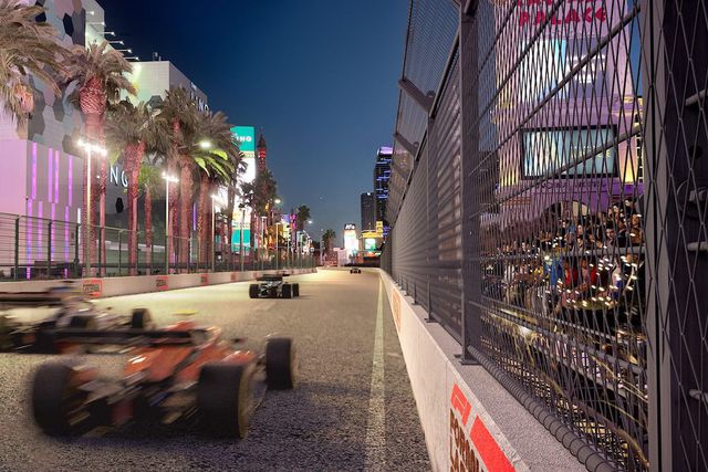 Carros de F1 à altura do 'show' de Las Vegas (fotogaleria)