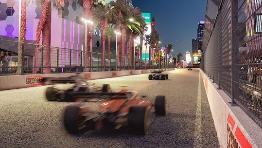 Carros de F1 à altura do 'show' de Las Vegas (fotogaleria)