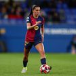 Kika Nazareth assiste na goleada do Barcelona no ‘El Clásico’