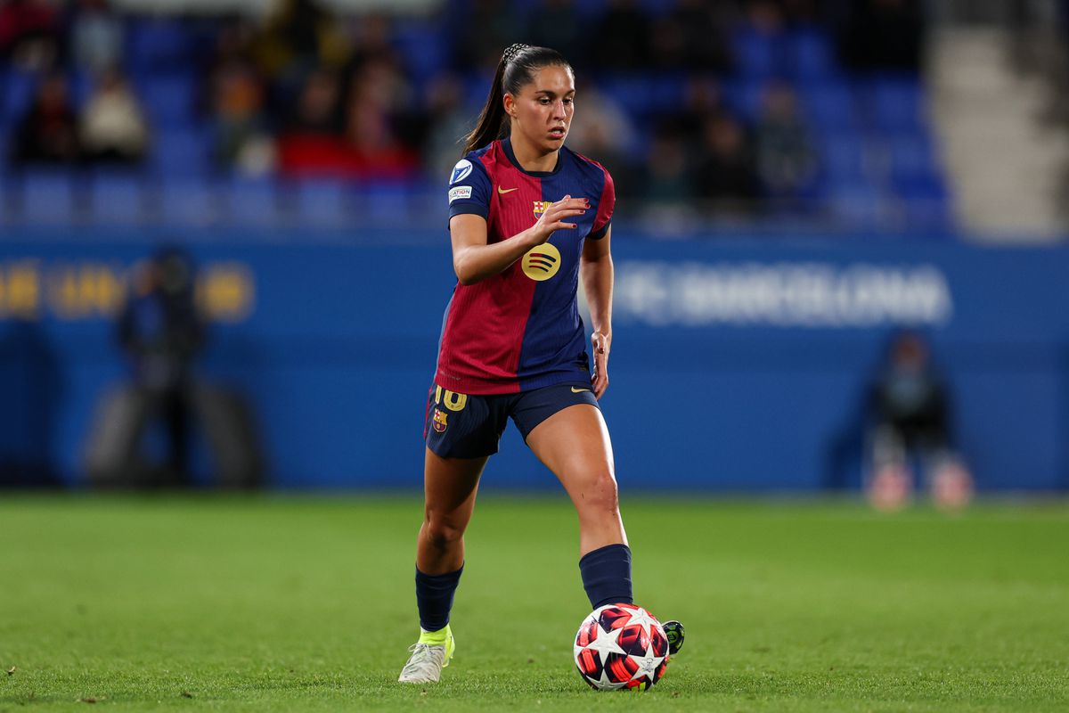 Kika Nazareth assiste na goleada do Barcelona no ‘El Clásico'