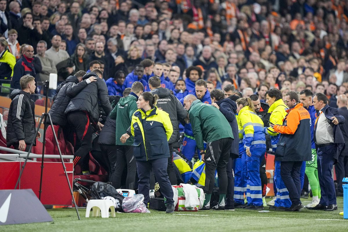 Match between Netherlands and Hungary postponed due to medical emergency | Abola.pt | Abola.pt