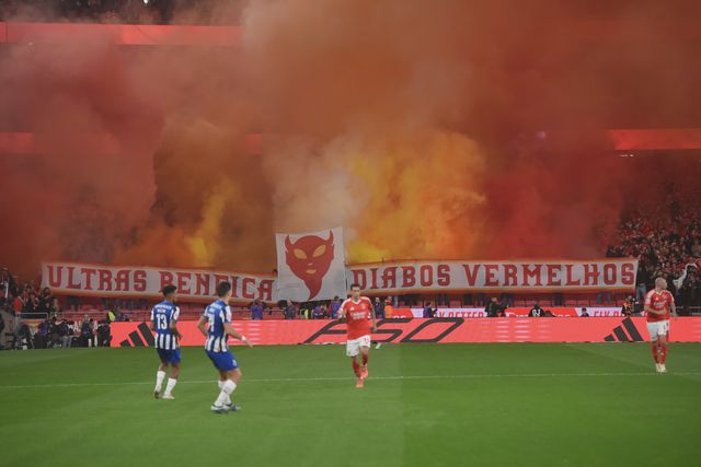 Diabos Vermelhos assinalaram o aniversário no clássico com o FC Porto. Foto: Miguel Nunes
