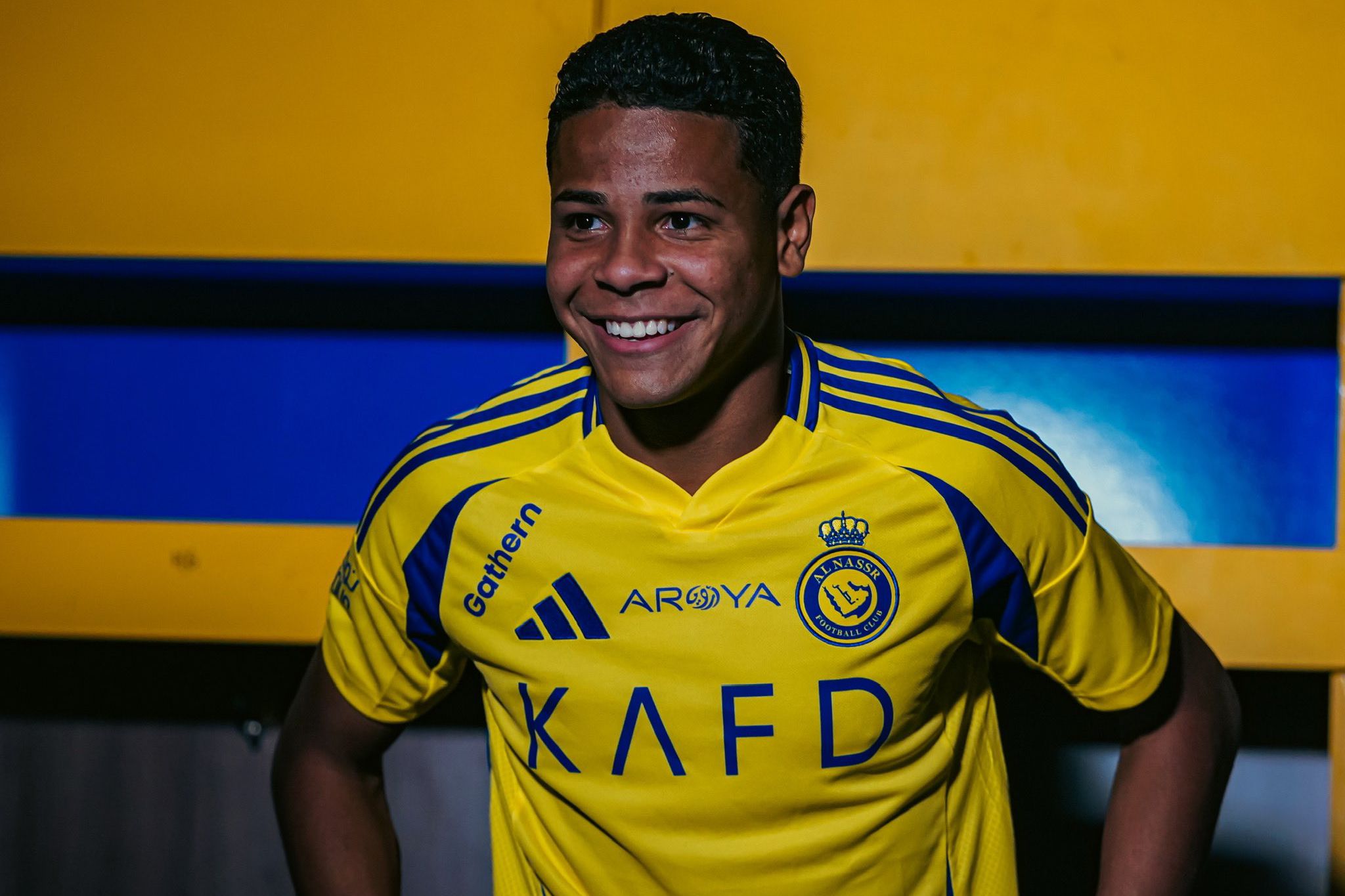 Wesley, 20 anos, jogador brasileiro do Al Nassr está no radar do Benfica- Foto: AL NASSR