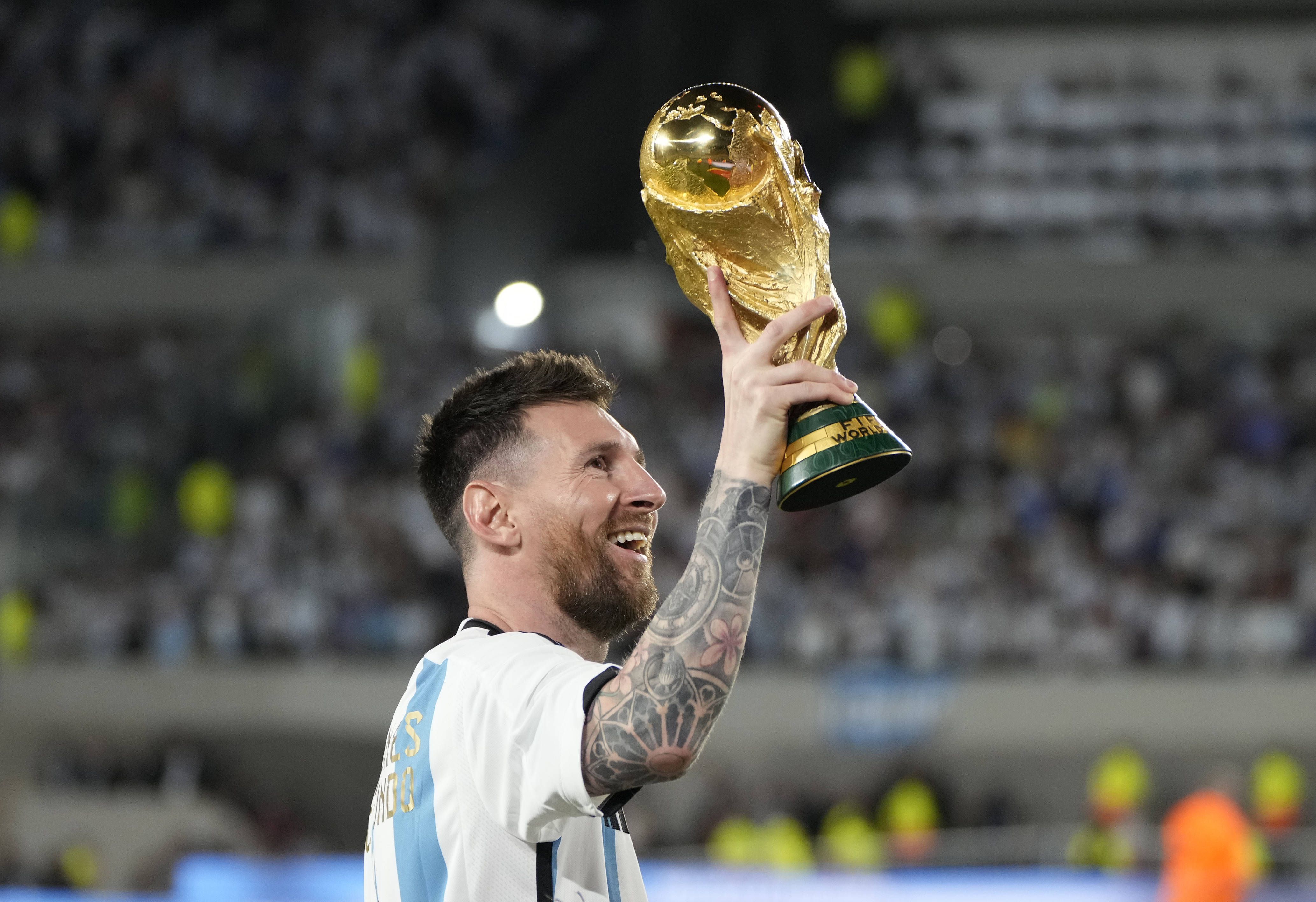 Messi venceu o tão desejado Mundial pela Argentina em 2022, no Qatar