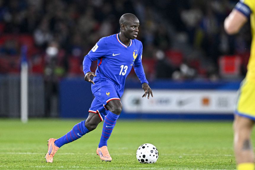 N'Golo Kanté, médio da seleção francesa e do Al-Ittihad