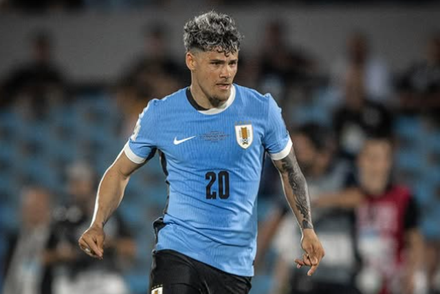 Maxi Araújo ao serviço da seleção - Foto: Selección Uruguaya