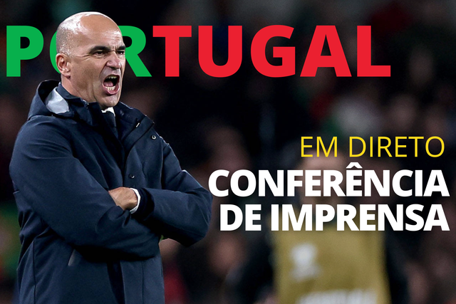 EM DIRETO: siga a conferência de imprensa de Roberto Martínez