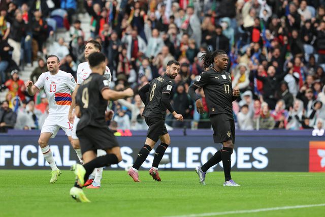 Bruno Fernandes fez o 6-1 para Portugal - Foto: Catarina Morais/KAPTA+