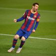 Messi a festeja golo pelo Barcelona