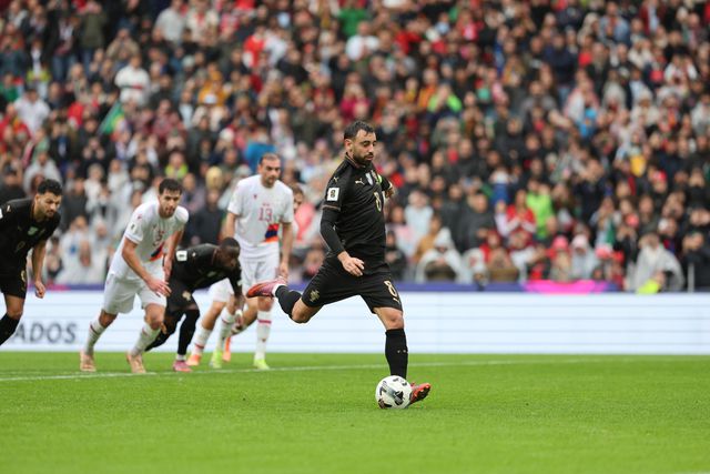 O momento do 28.º golo de Bruno Fernandes com a camisola de Portugal - Foto: Catarina Morais/KAPTA+