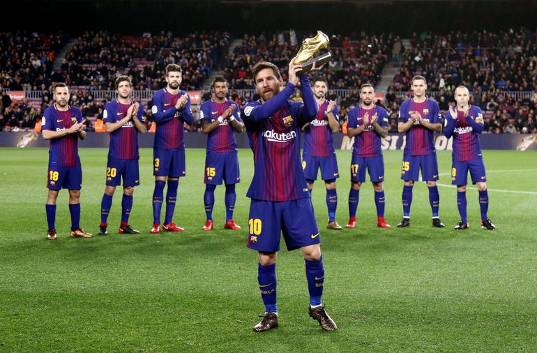 Messi venceu a Bota de Ouro - melhor marcador dos campeonatos europeus -, em seis ocasiões
