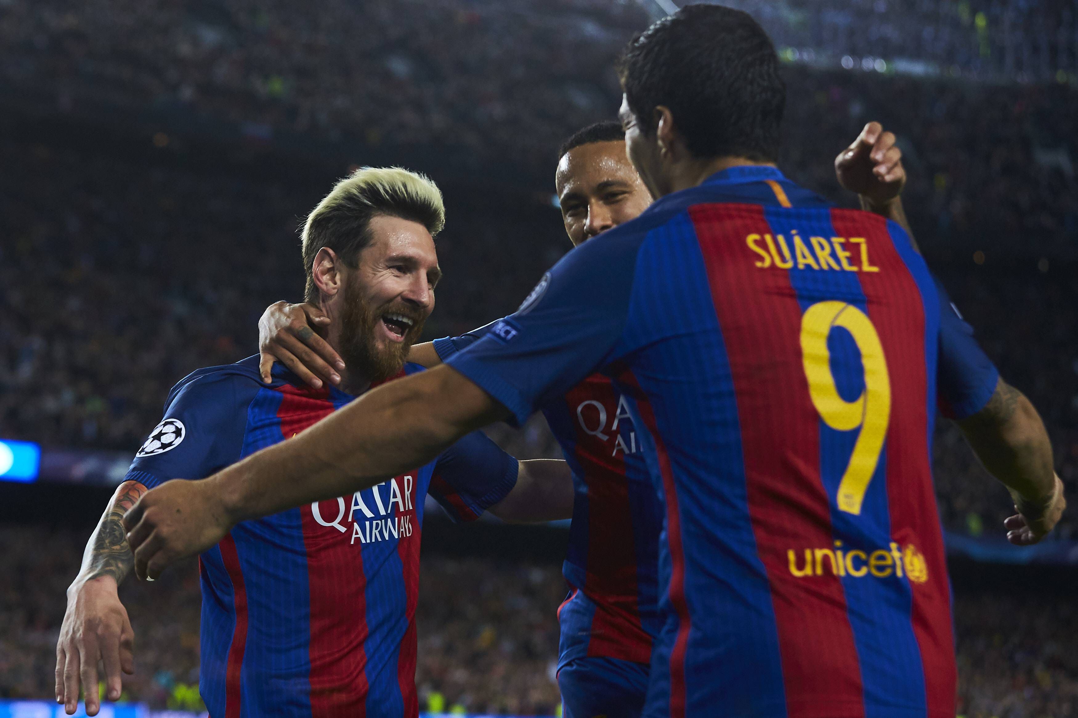 Messi, Neymar e Suárez no Barcelona