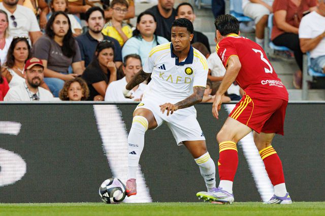 Wesley está na segunda temporada no Al Nassr. Na época passada participou em 22 jogos, com 1 golo e 1 assistência. Esta época já marcou 2 golos e fez 1 passe decisivo em 9 jogos - Foto: IMAGO