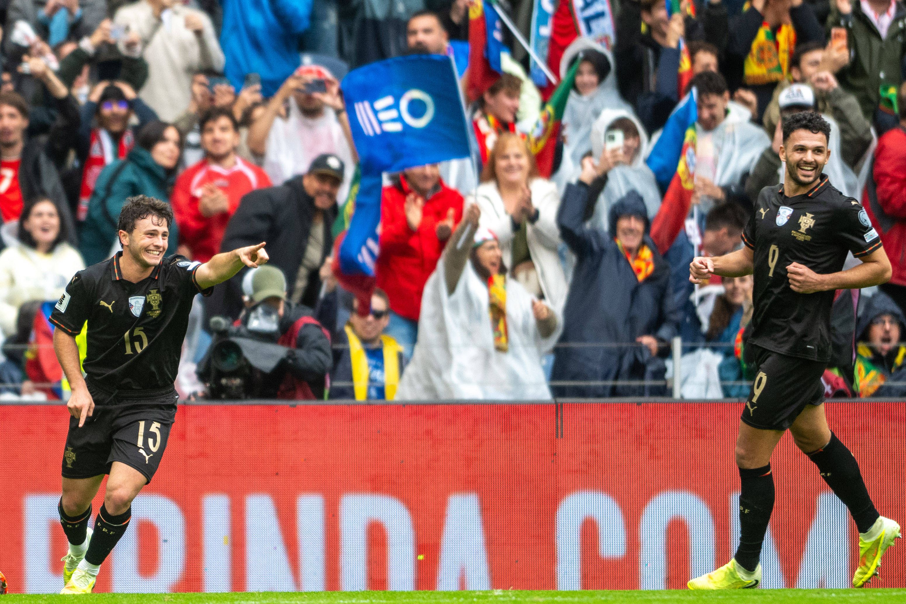 João Neves comemora efusivamente um dos golos (Foto IMAGO)
