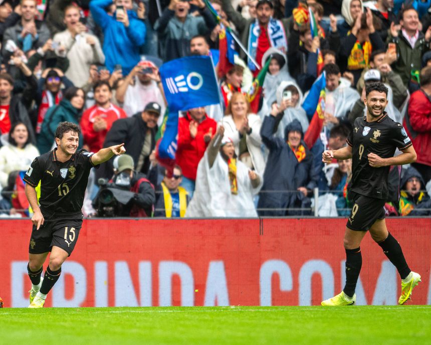 João Neves comemora efusivamente um dos golos (Foto IMAGO)