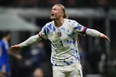 Erling Haaland celebra golo marcado pela Noruega (IMAGO)