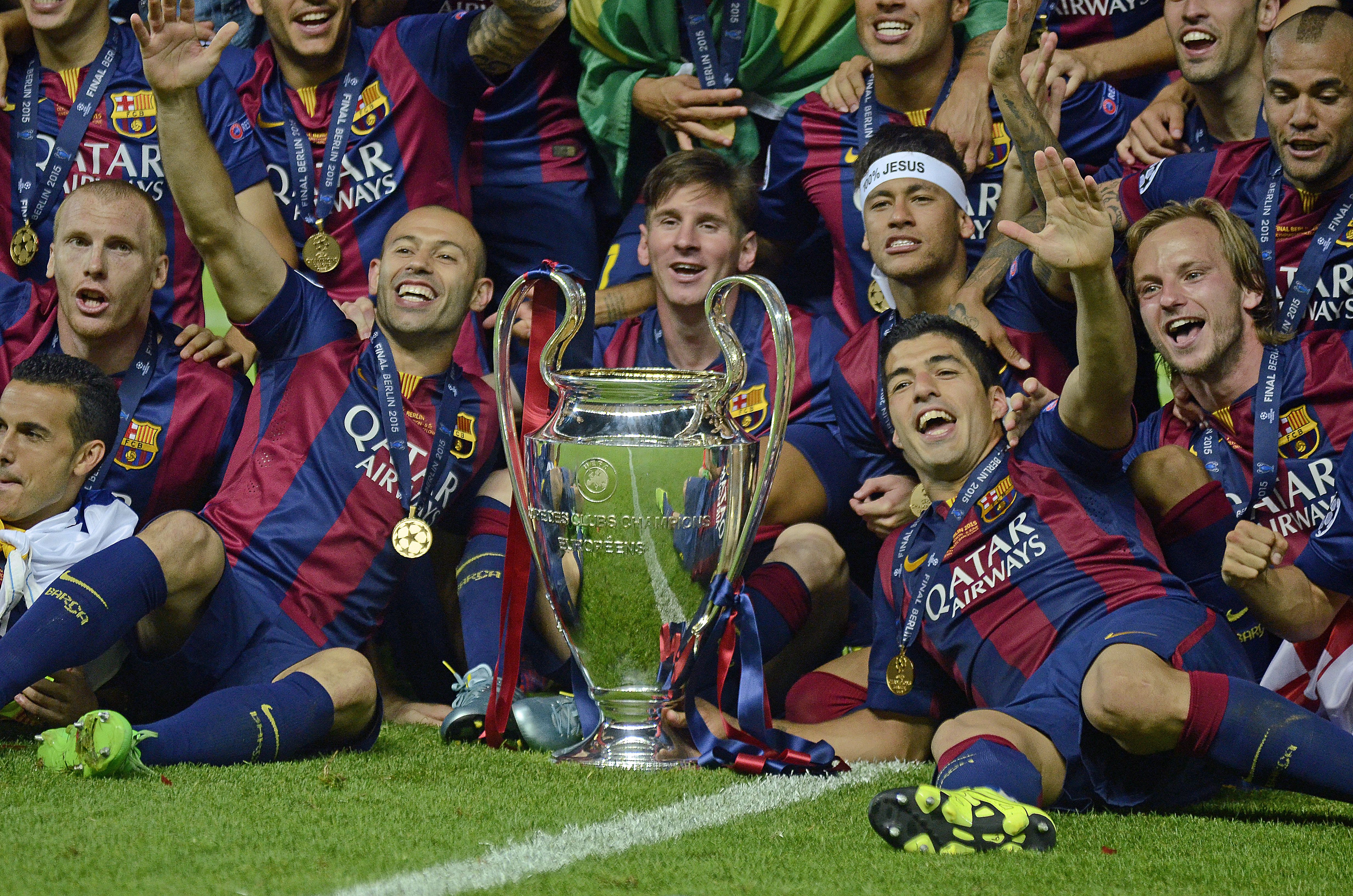 Messi conquistou quatro Champions League, todas no Barcelona