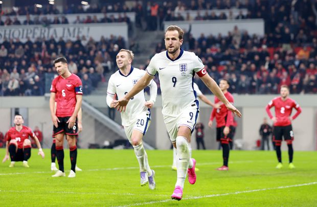 Harry Kane apontou um 'bis' frente à seleção albanesa