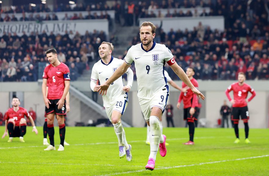 Harry Kane apontou um 'bis' frente à seleção albanesa