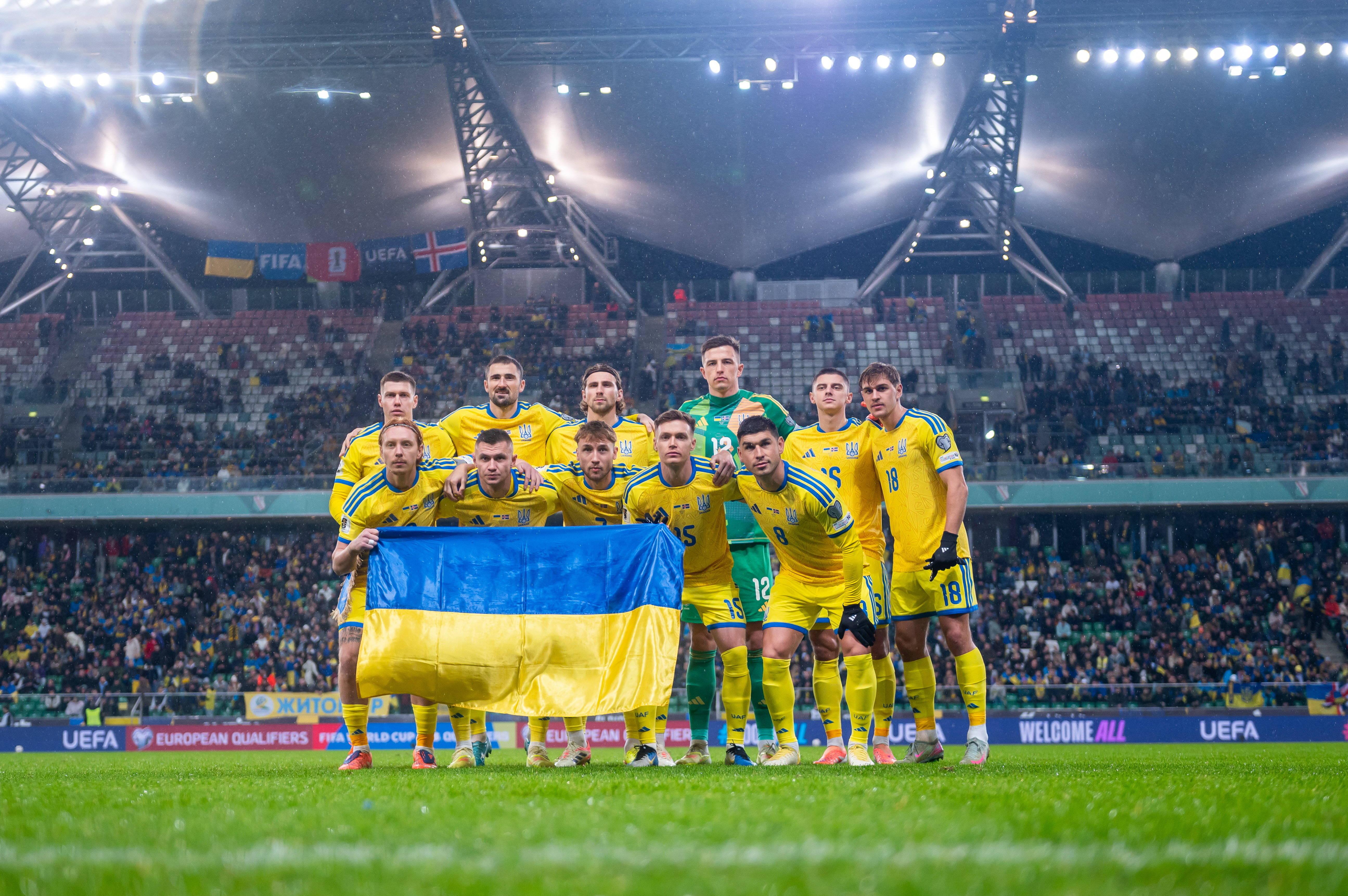 A equipa da Ucrânia foi afastada no play-off e seria uma das beneficiárias do alargamento - FOTO: IMAGO