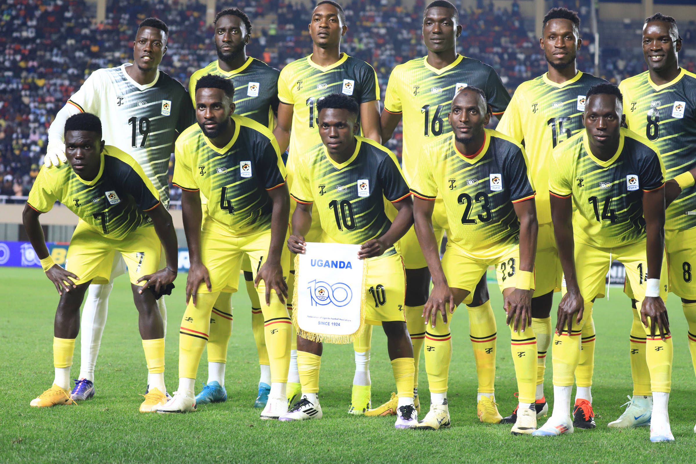 Uganda. 0,4% de hipóteses de vitória; 1,3% de chegar à final; 4,2% de chegar às meias-finais; 13% de chegar aos quartos de final. Foto Imago